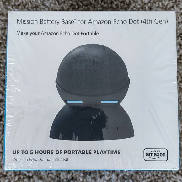 [New] Mission Battery Base‎ for Amazon Echo Dot (4th Gen) - Picture 2 of 6